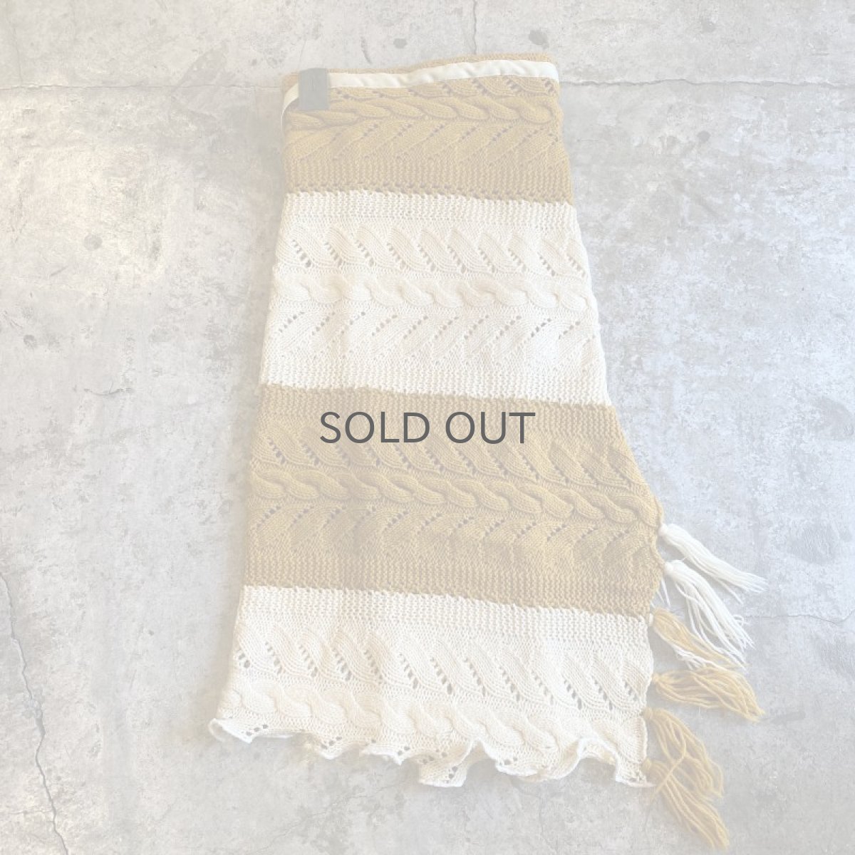 画像2: 【Wiz&Witch】"UNITED" VINTAGE KNIT WRAP SKIRT / FREE (2)