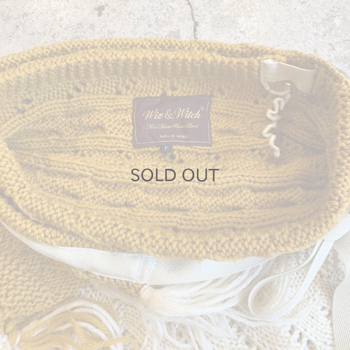 画像7: 【Wiz&Witch】"UNITED" VINTAGE KNIT WRAP SKIRT / FREE (7)