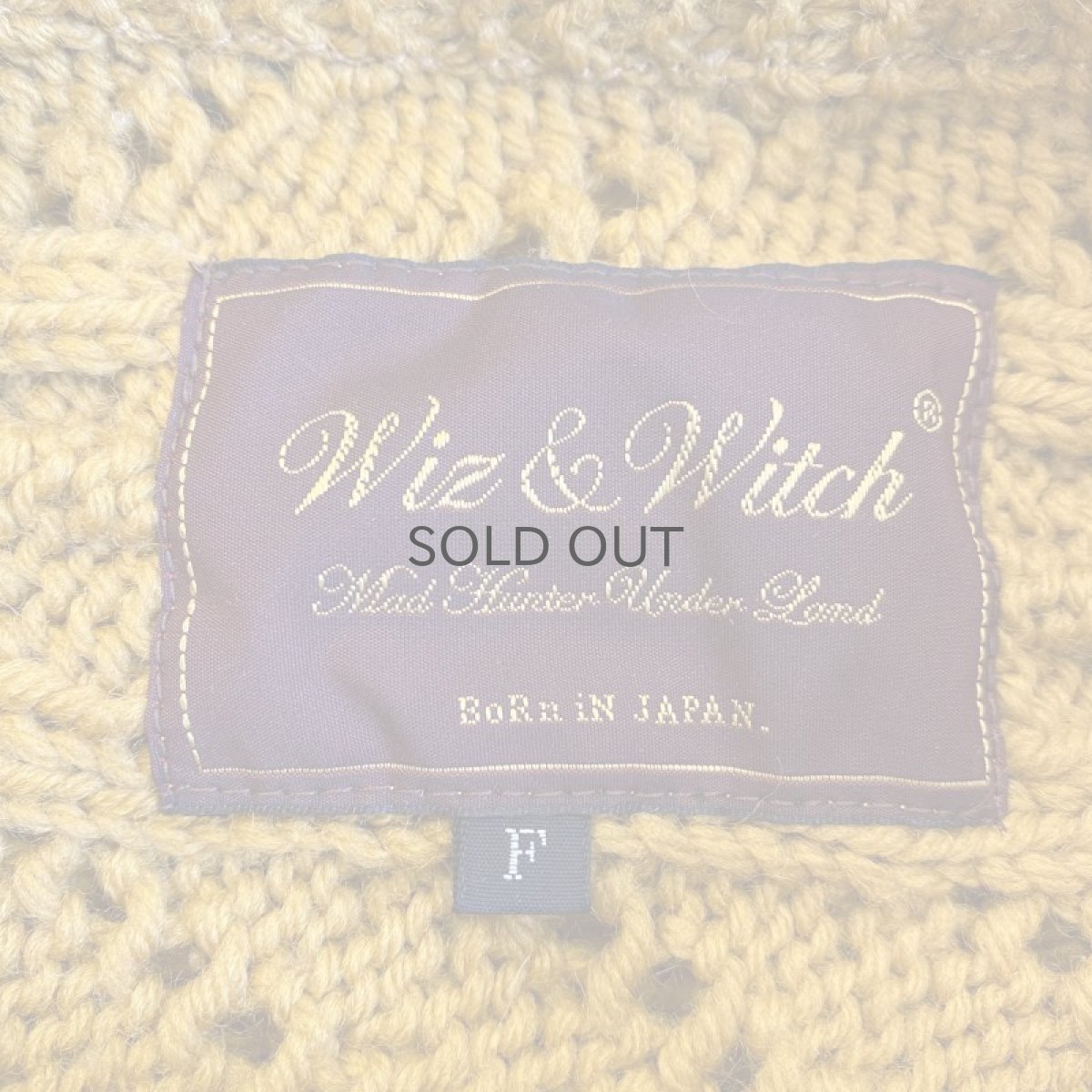 画像9: 【Wiz&Witch】"UNITED" VINTAGE KNIT WRAP SKIRT / FREE (9)