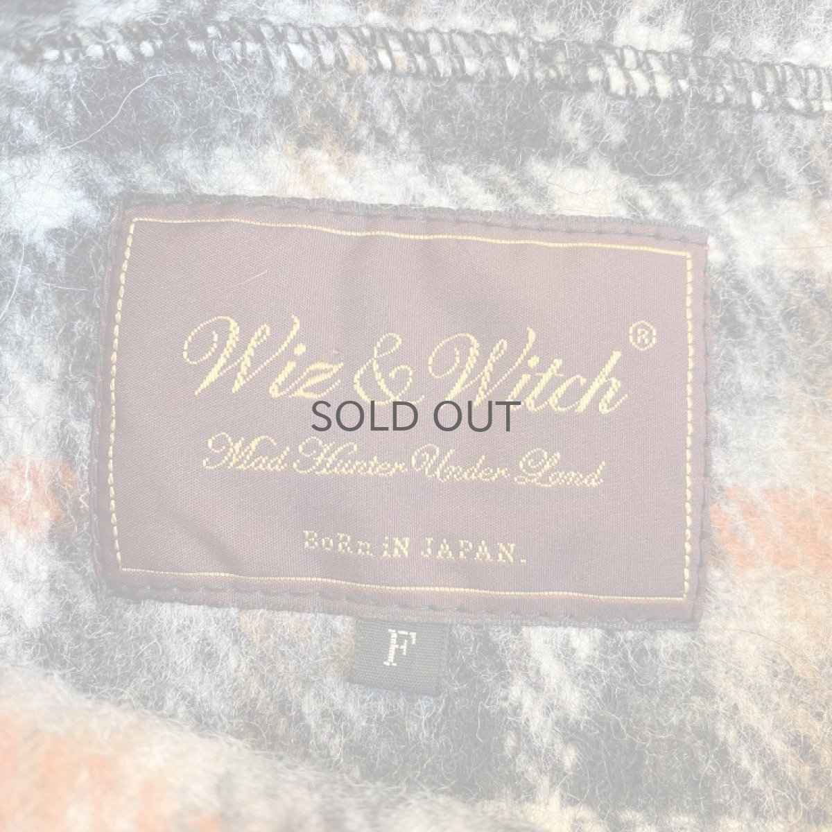 画像9: 【Wiz&Witch】"UNITED" VINTAGE FABRIC MIX WRAP SKIRT / FREE (9)