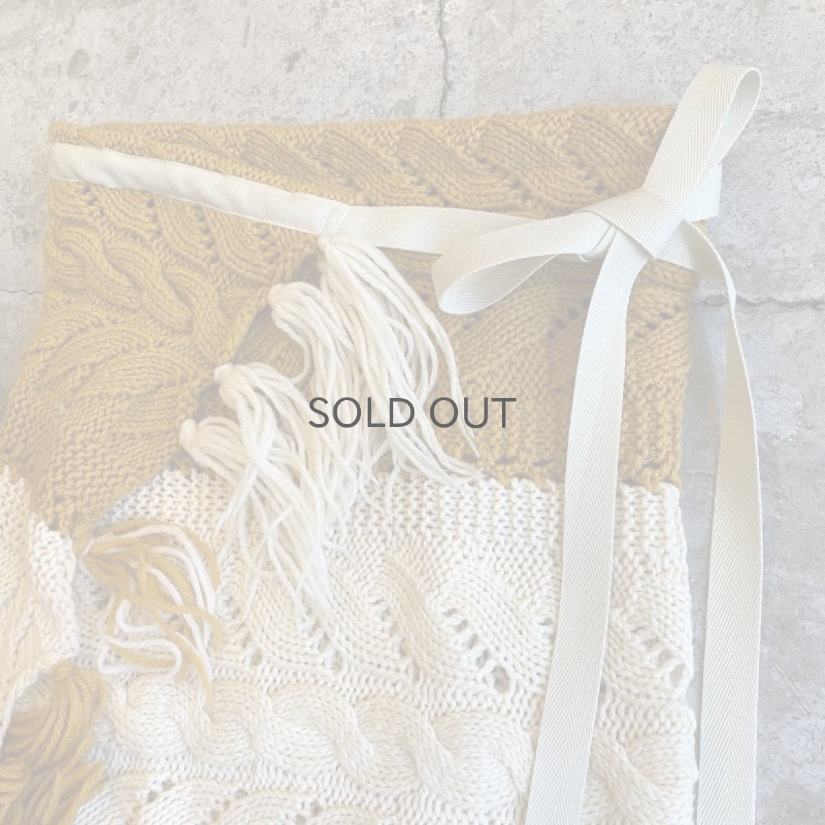 画像6: 【Wiz&Witch】"UNITED" VINTAGE KNIT WRAP SKIRT / FREE (6)