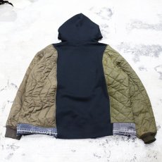 画像2: 【Wiz&Witch】"UNITED" MIX FABRIC SWEAT PARKA / OS (2)