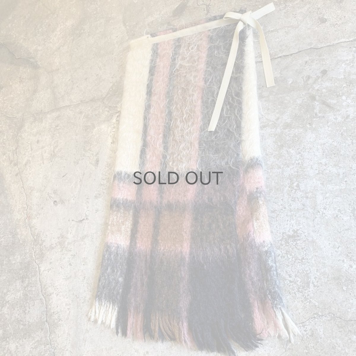 画像4: 【Wiz&Witch】"UNITED" VINTAGE FABRIC MIX WRAP SKIRT / FREE (4)