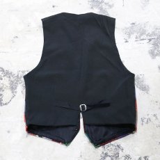 画像2: NATIVE PATTERN GOBELIN VEST / Mens S(M) / MADE IN USA (2)