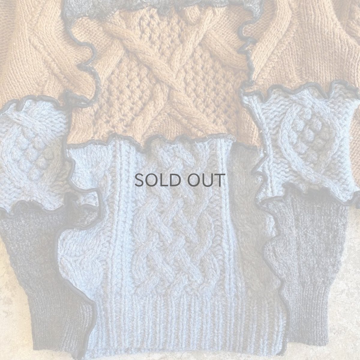 画像6: 【Wiz&Witch】"UNITED" PATCHWORK ALAN KNIT / OS (6)