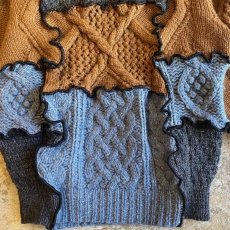 画像6: 【Wiz&Witch】"UNITED" PATCHWORK ALAN KNIT / OS (6)