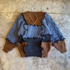 画像2: 【Wiz&Witch】"UNITED" PATCHWORK ALAN KNIT / OS (2)