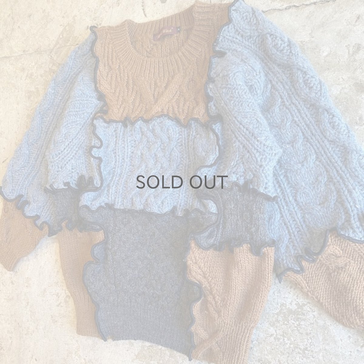 画像4: 【Wiz&Witch】"UNITED" PATCHWORK ALAN KNIT / OS (4)