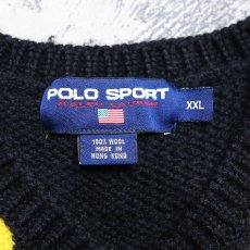 画像8: 90's【RALPH LAUREN】V NECK KNIT SWEATER / Mens XXL (8)