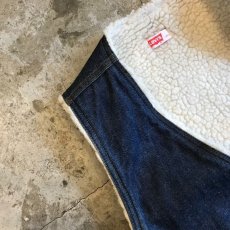 画像5: 【Levis】DENIM COLOR DESIGN BOA VEST / Ladies L (5)