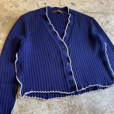 画像3: 【Wiz&Witch】"OUT STITCH" VINTAGE RIB CARDIGAN / OS (3)