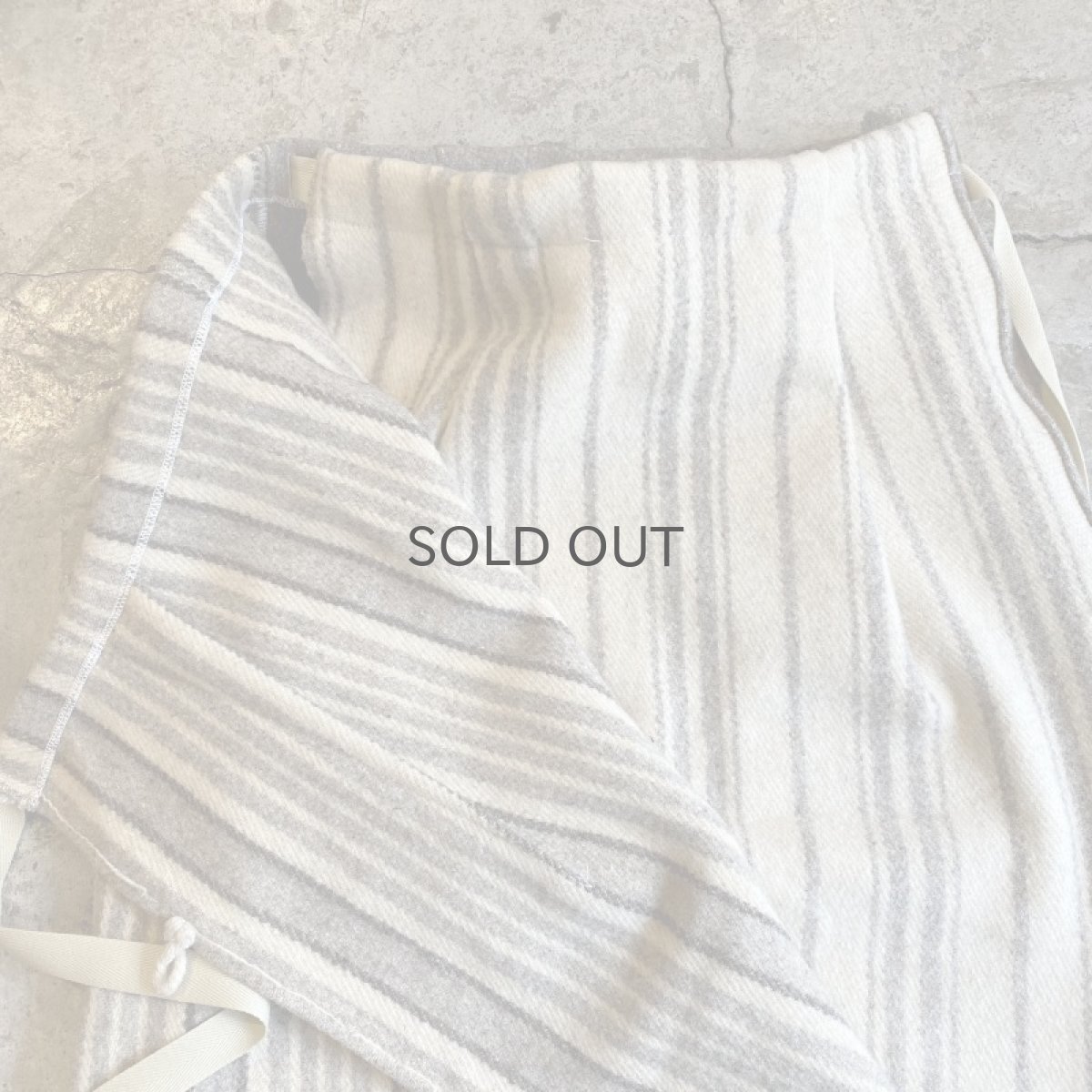 画像6: 【Wiz&Witch】"UNITED" VINTAGE FABRIC MIX WRAP SKIRT / FREE (6)