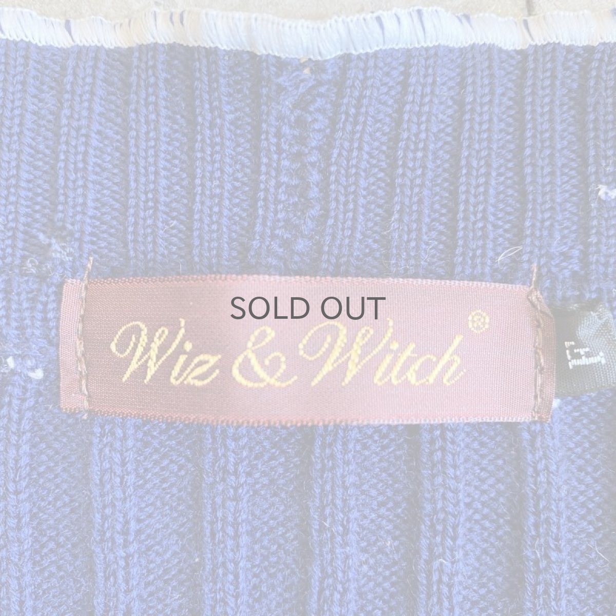 画像8: 【Wiz&Witch】"OUT STITCH" VINTAGE RIB CARDIGAN / OS (8)