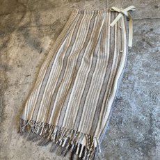 画像3: 【Wiz&Witch】"UNITED" VINTAGE FABRIC MIX WRAP SKIRT / FREE (3)