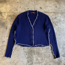 画像1: 【Wiz&Witch】"OUT STITCH" VINTAGE RIB CARDIGAN / OS (1)