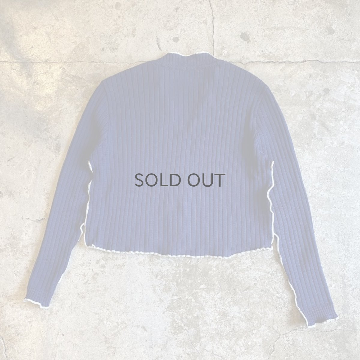 画像2: 【Wiz&Witch】"OUT STITCH" VINTAGE RIB CARDIGAN / OS (2)