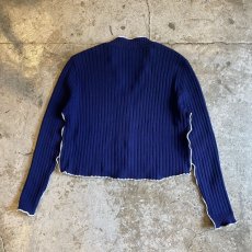 画像2: 【Wiz&Witch】"OUT STITCH" VINTAGE RIB CARDIGAN / OS (2)