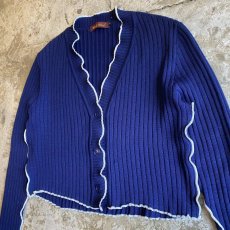 画像4: 【Wiz&Witch】"OUT STITCH" VINTAGE RIB CARDIGAN / OS (4)