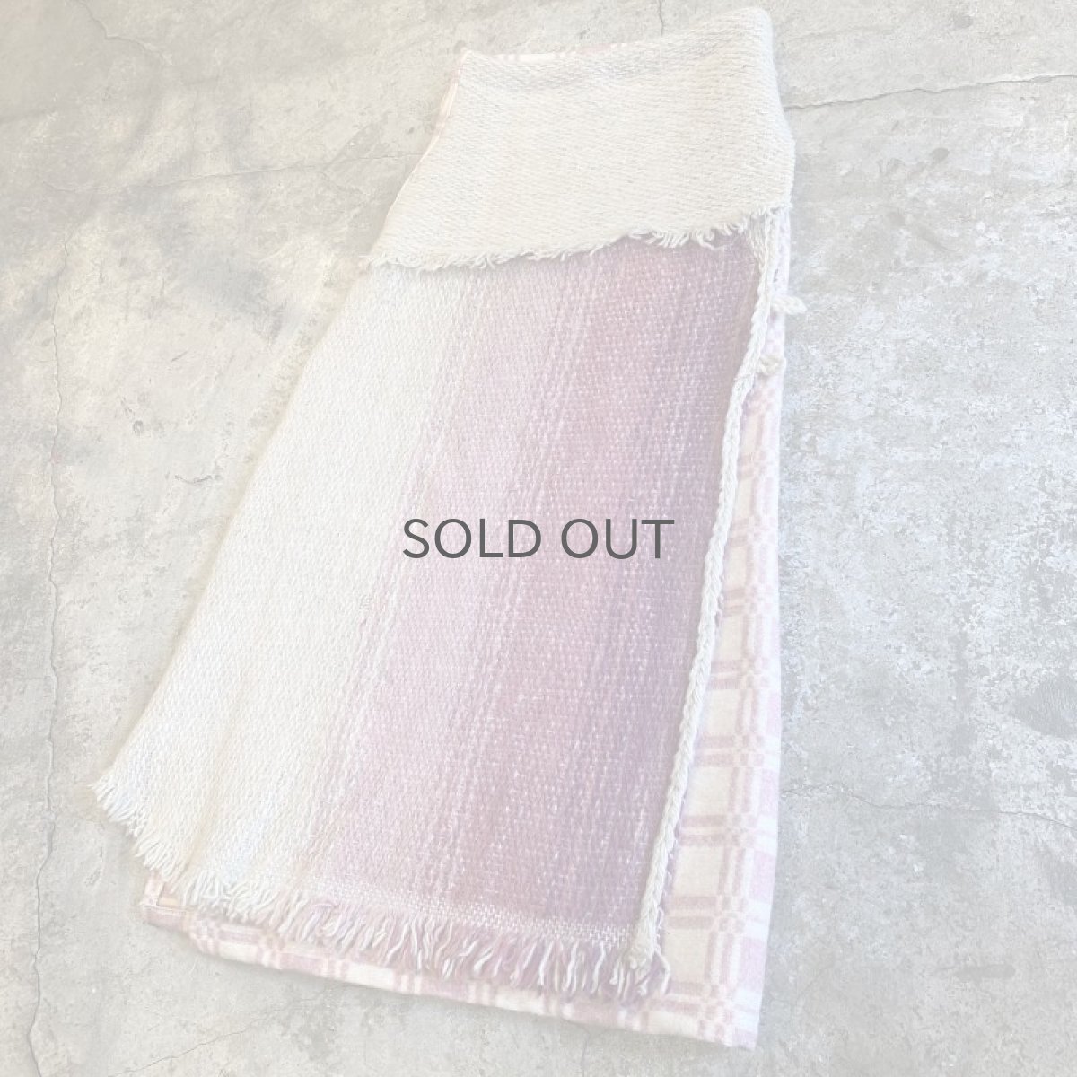 画像3: 【Wiz&Witch】"UNITED" VINTAGE FABRIC MIX WRAP SKIRT / FREE (3)