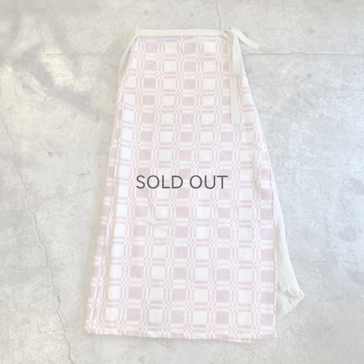 画像2: 【Wiz&Witch】"UNITED" VINTAGE FABRIC MIX WRAP SKIRT / FREE (2)