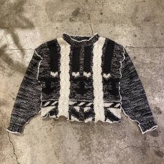 画像1: 【Wiz&Witch】"OUT STITCH" MOCK NECK HAND KNIT / OS (1)