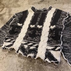 画像6: 【Wiz&Witch】"OUT STITCH" MOCK NECK HAND KNIT / OS (6)