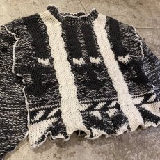 画像5: 【Wiz&Witch】"OUT STITCH" MOCK NECK HAND KNIT / OS (5)