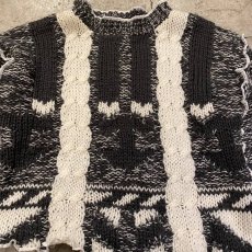 画像7: 【Wiz&Witch】"OUT STITCH" MOCK NECK HAND KNIT / OS (7)