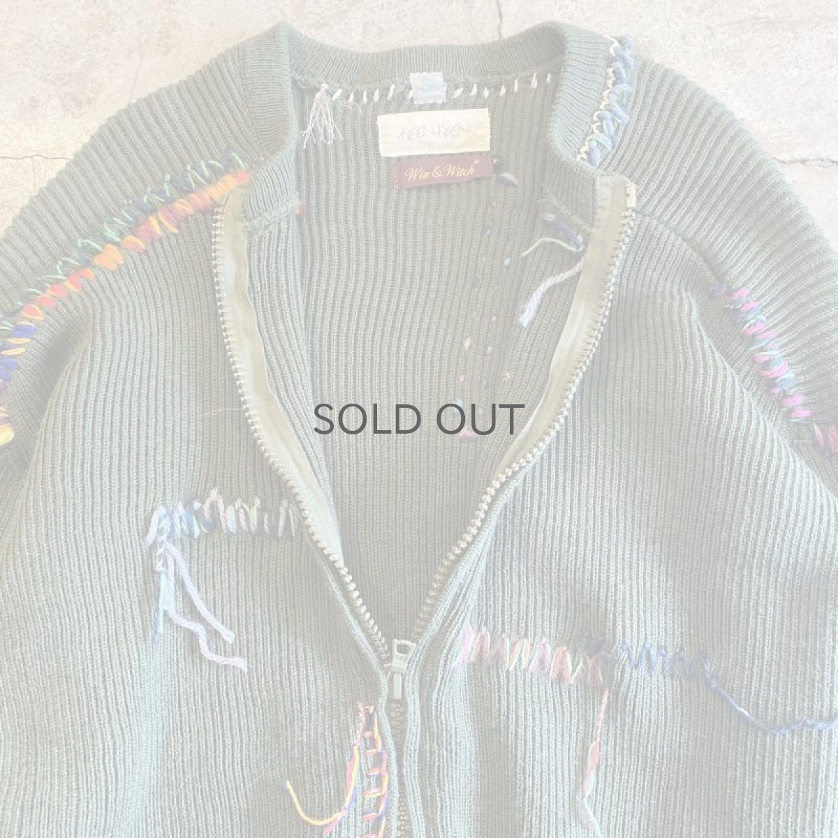 画像6: 【Wiz&Witch】×【KEEN KEEN】"MOCO" ZIP UP EURO KNIT JACKET / OS (6)
