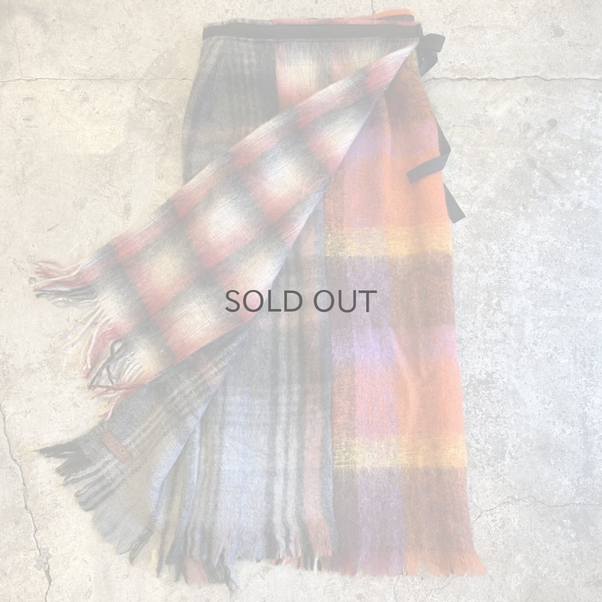 画像5: 【Wiz&Witch】"UNITED" VINTAGE MOHAIR WRAP SKIRT / FREE (5)