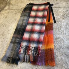 画像4: 【Wiz&Witch】"UNITED" VINTAGE MOHAIR WRAP SKIRT / FREE (4)