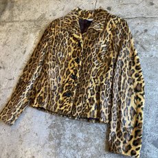 画像3: LEOPARD FAKE FUR DESIGN JACKET / Ladies S~M (3)