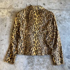 画像2: LEOPARD FAKE FUR DESIGN JACKET / Ladies S~M (2)