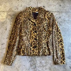 画像1: LEOPARD FAKE FUR DESIGN JACKET / Ladies S~M (1)