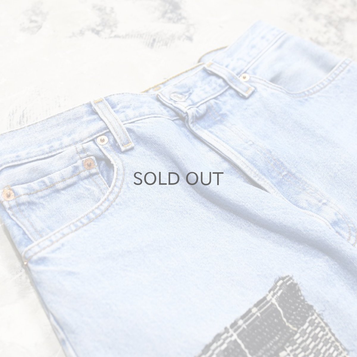 画像3: 【Wiz&Witch】"DIRTY BEAUTIFUL" CRUST ART JEANS/ W30 (3)