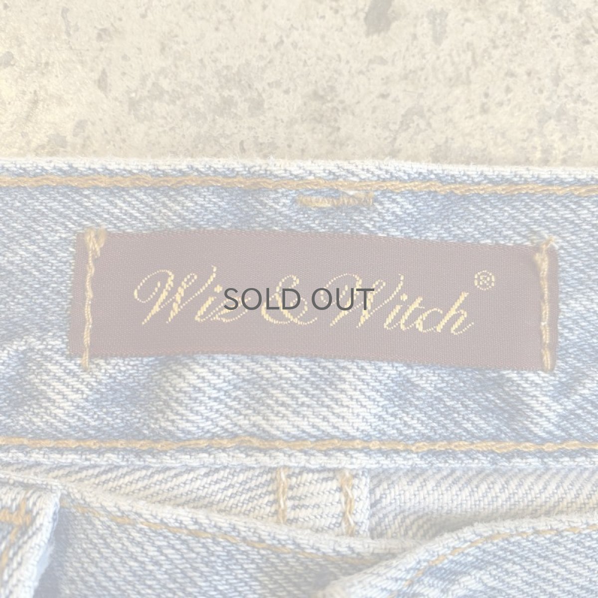 画像9: 【Wiz&Witch】"DIRTY BEAUTIFUL"  LACE CRUST ART JEANS/ W28 (9)