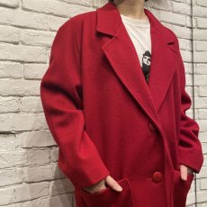 画像14: BIG COLOR DESIGN COCOON COAT / Ladies M / MADE IN USA (14)