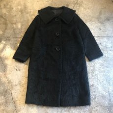 画像1: BIG COLLAR DESIGN MOHAIR COAT / Ladies M (1)