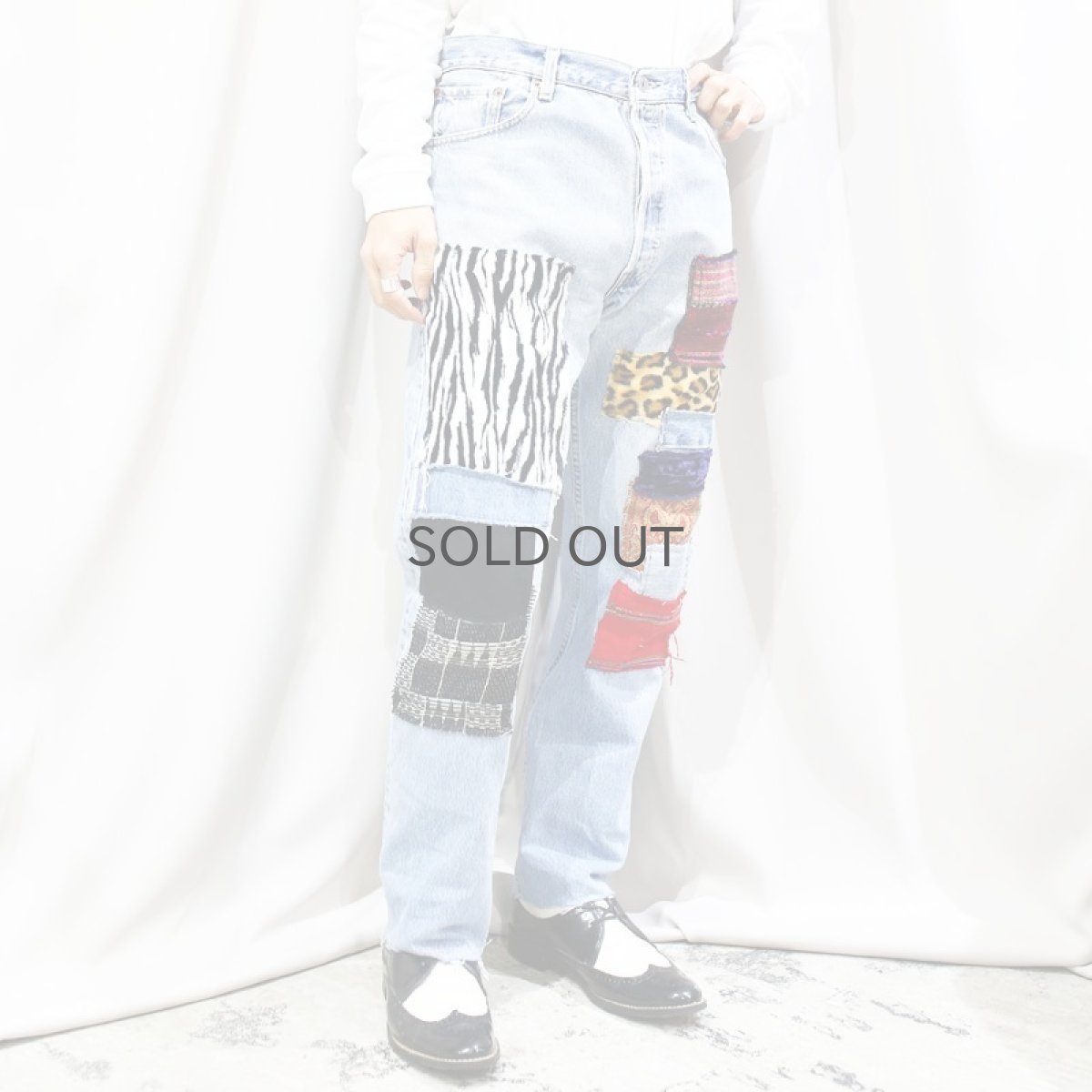 画像11: 【Wiz&Witch】"DIRTY BEAUTIFUL" CRUST ART JEANS/ W31 (11)