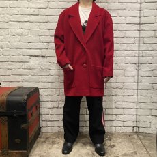 画像13: BIG COLOR DESIGN COCOON COAT / Ladies M / MADE IN USA (13)