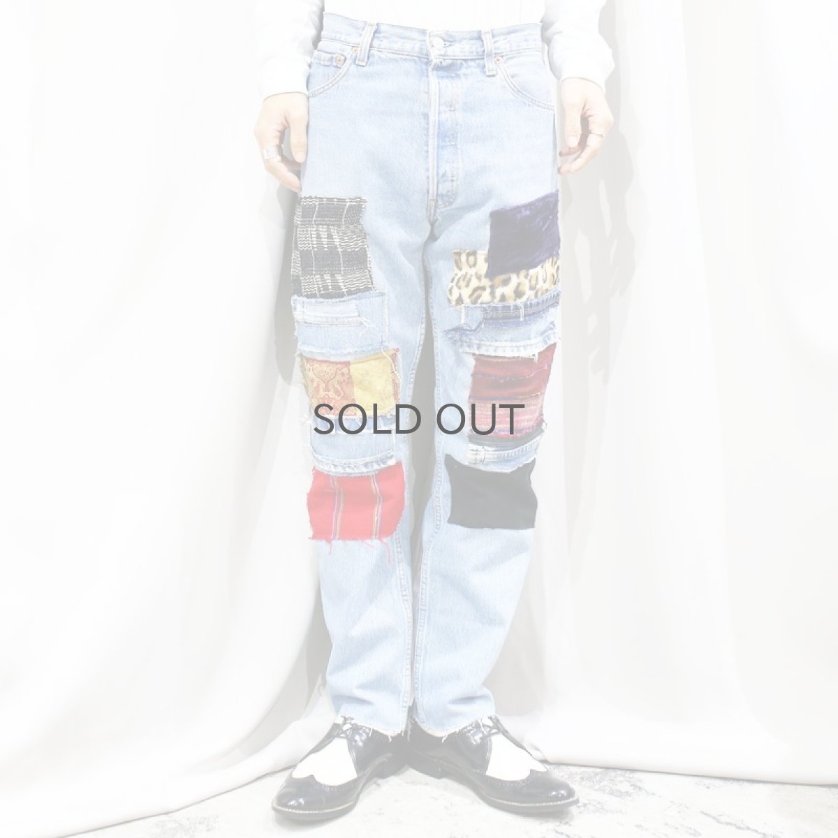 画像10: 【Wiz&Witch】"DIRTY BEAUTIFUL" CRUST ART JEANS/ W30 (10)