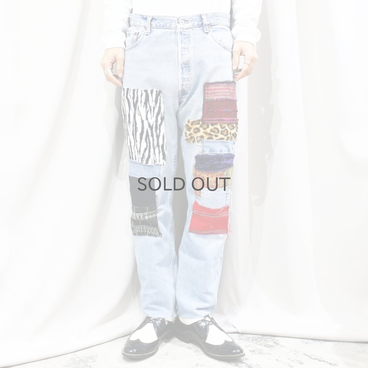 画像10: 【Wiz&Witch】"DIRTY BEAUTIFUL" CRUST ART JEANS/ W31 (10)