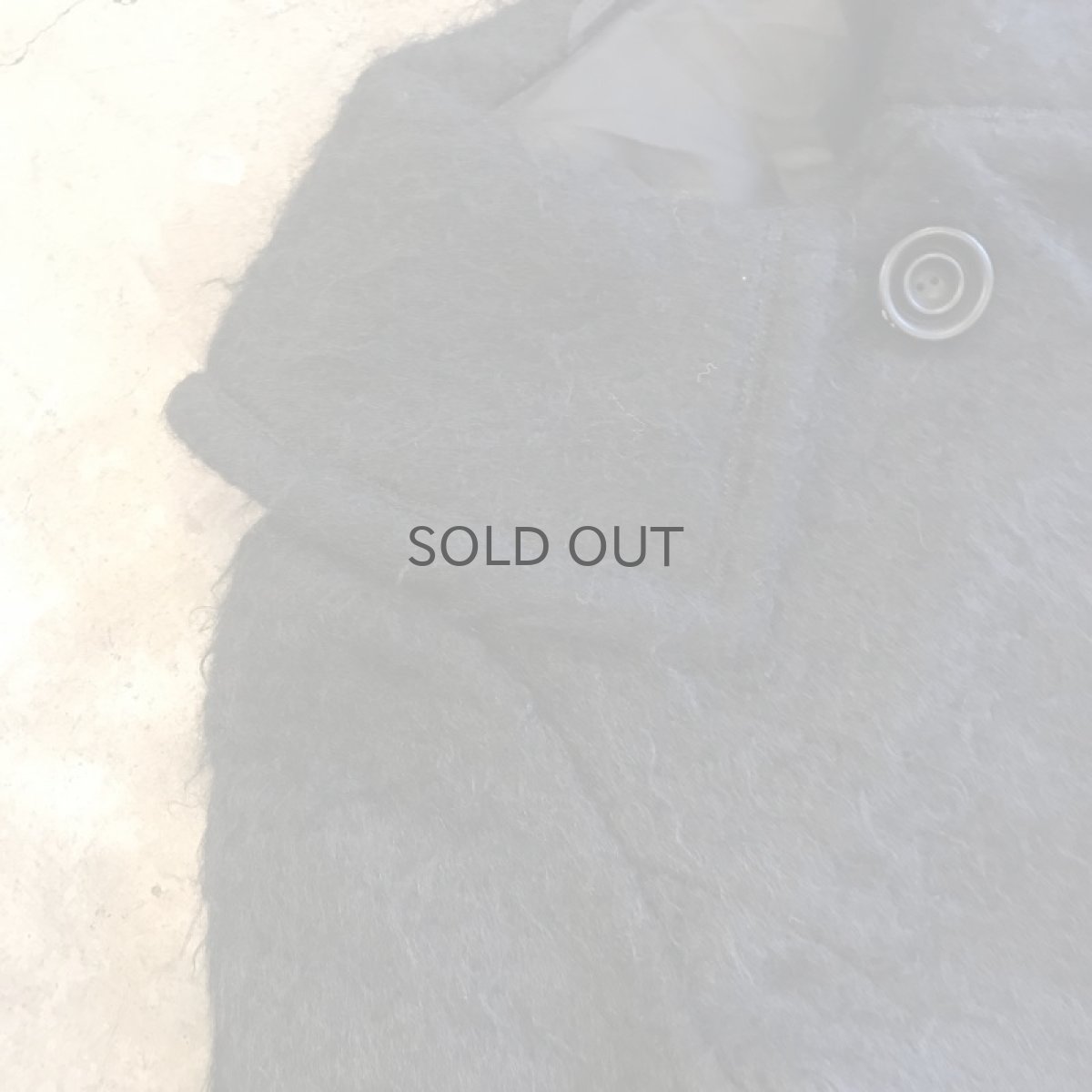 画像7: BIG COLLAR DESIGN MOHAIR COAT / Ladies M (7)