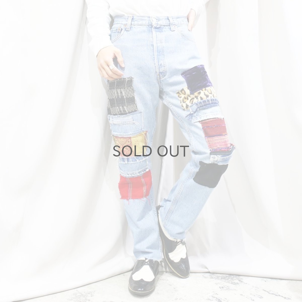 画像11: 【Wiz&Witch】"DIRTY BEAUTIFUL" CRUST ART JEANS/ W30 (11)
