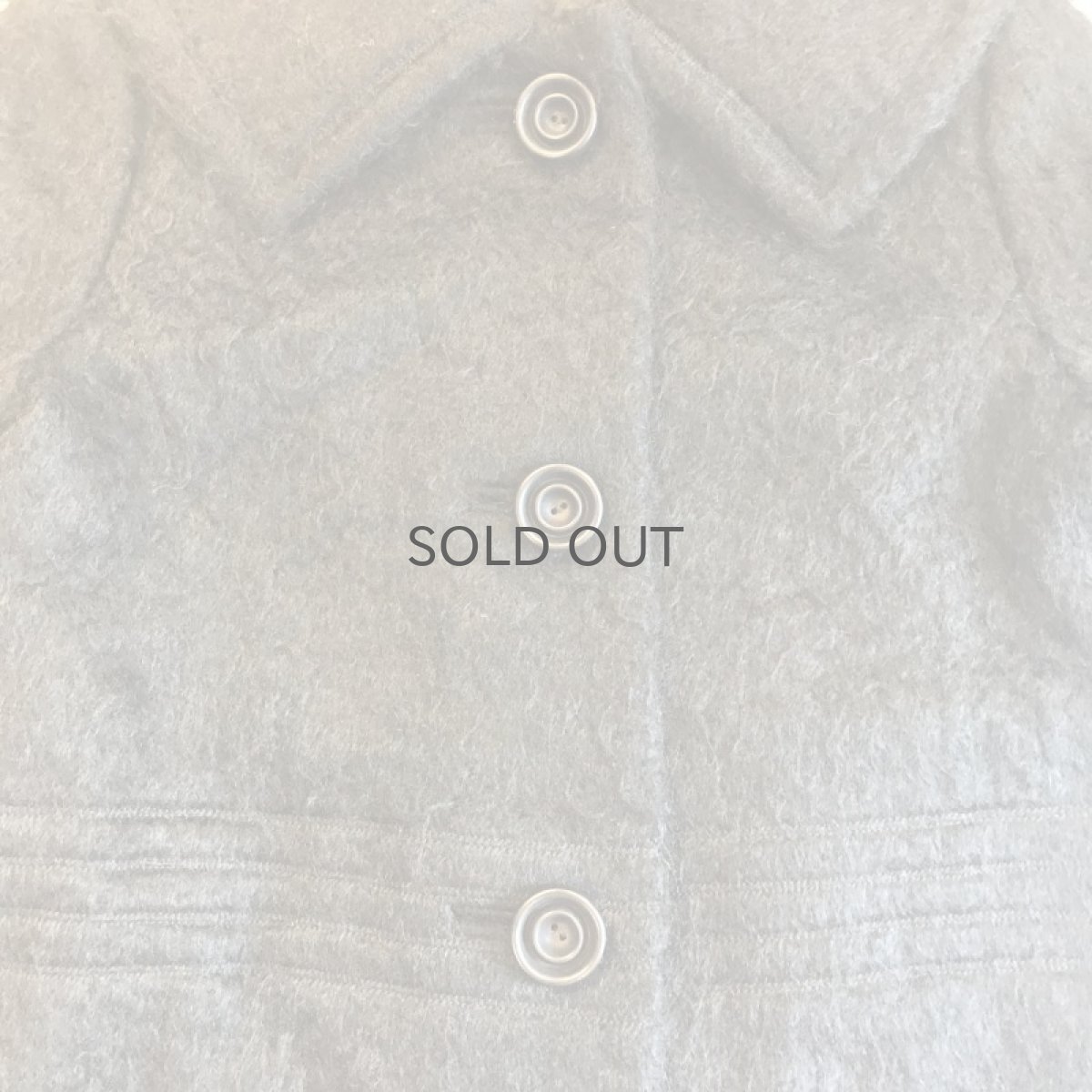画像8: BIG COLLAR DESIGN MOHAIR COAT / Ladies M (8)