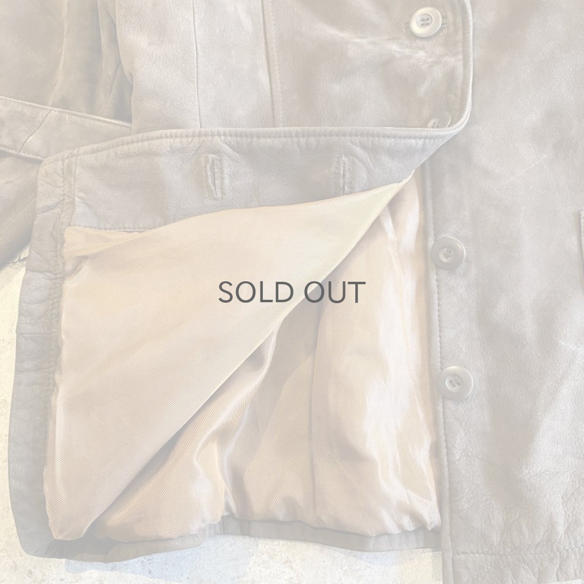 画像5: BELT DESIGN LEATHER JACKET / Ladies L (5)