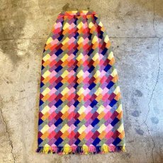 画像2: 70's COLORFUL PATTERN SKIRT / W23~W24 (2)
