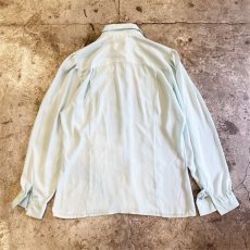 画像2: PALE TONE COLOR PLEATED L/S SHIRT / Ladies M (2)