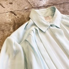 画像3: PALE TONE COLOR PLEATED L/S SHIRT / Ladies M (3)