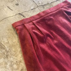 画像3: COLOR SIDE SLIT VELVET SKIRT / W29 (3)